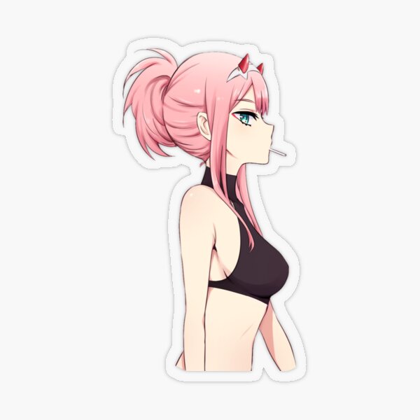 zero two transparent stickers redbubble
