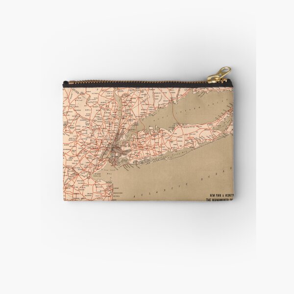 Item preview, Vintage New York Tri-State Road Map (1917) designed and sold by BravuraMedia.