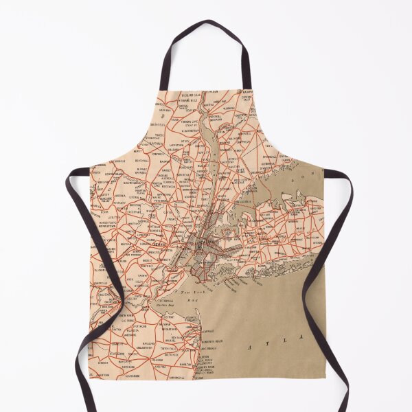 Item preview, Vintage New York Tri-State Road Map (1917) designed and sold by BravuraMedia.