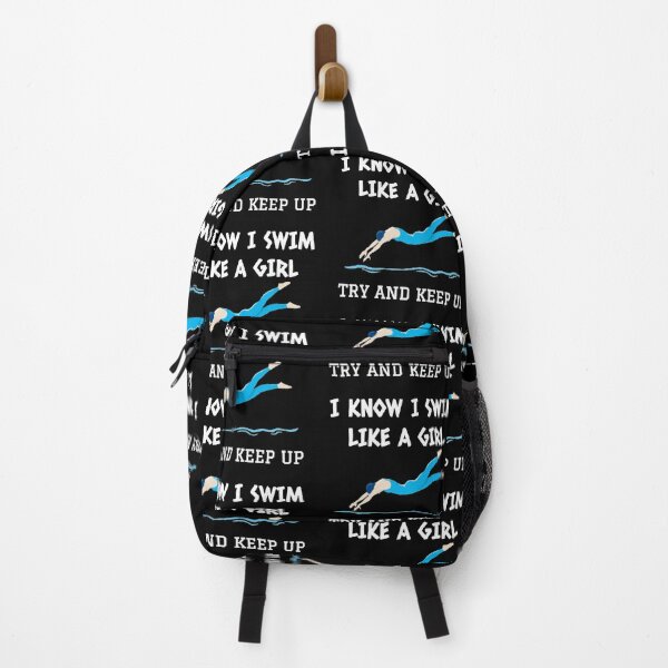 Item preview, I swim like a girl try and keep up designed and sold by Water Sports and Safety.