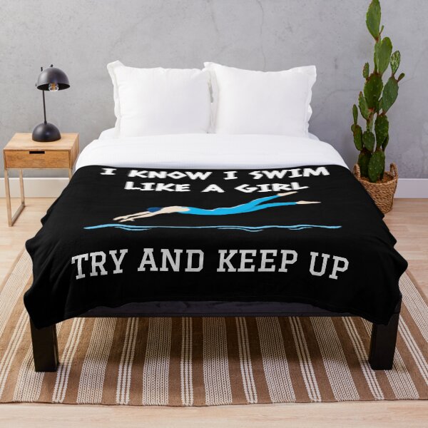 Item preview,  I swim like a girl try and keep up designed and sold by Water Sports and Safety.