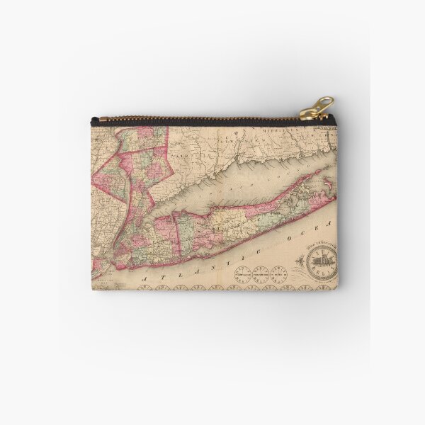 Item preview, Vintage Long Island NY Map (1870) designed and sold by BravuraMedia.
