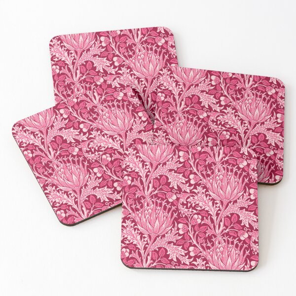 Item preview, William Morris Damask, Fuchsia and Wine designed and sold by Marymarice.