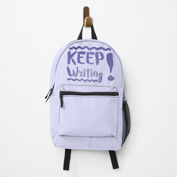 Item preview, KEEP WRITING! in blue watercolor motivation designed and sold by jazzydevil.