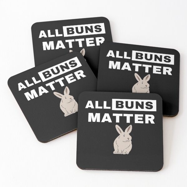 Item preview, ALL BUNS MATTER with tan bunny rabbit designed and sold by Rabbitti.