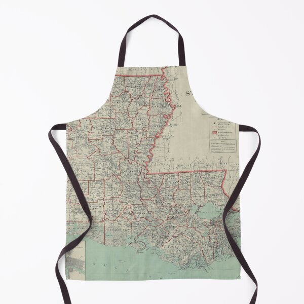 Item preview, Vintage Map of Louisiana (1916) designed and sold by BravuraMedia.