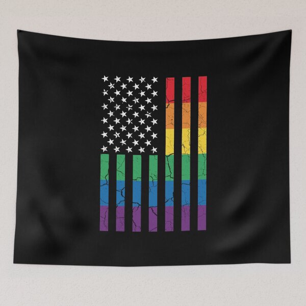 Artikelvorschau, USA Regenbogenflagge entworfen und verkauft von coolprint.