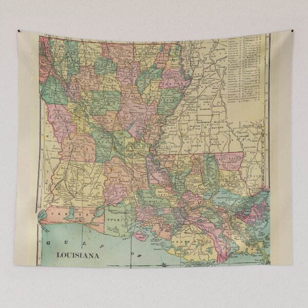Item preview, Vintage Louisiana Map (1838) designed and sold by BravuraMedia.