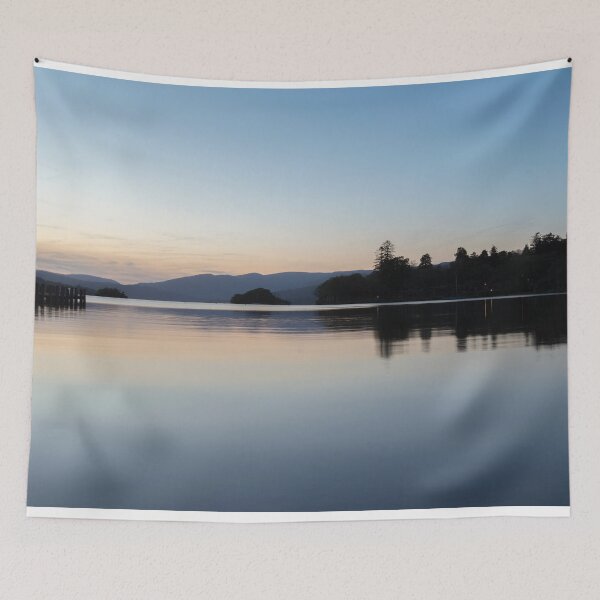 Item preview, Reflection of lake, the sun sets over Lake Windermere, Lake District, Cumbria, England  designed and sold by HTPOP.