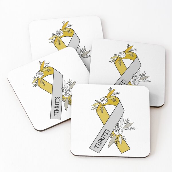 Item preview, Tinnitus Awareness Gold Silver Ribbon designed and sold by lozo828.