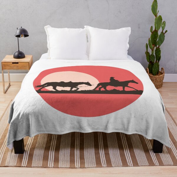 Item preview, Cowboy and horses before a setting sun. designed and sold by funnyteesactive.