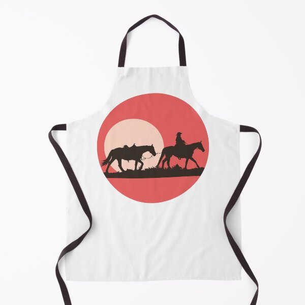Item preview, Cowboy and horses before a setting sun. designed and sold by funnyteesactive.