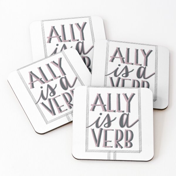 Item preview, Ally is a verb designed and sold by J9Letters.
