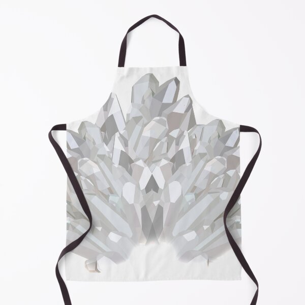 Item preview, Silver Crystals, Crystal Point, Crystal Pattern, Silver, Gray, Grey and White, Quartz Crystal, Crystals designed and sold by Clancy Rodgers.