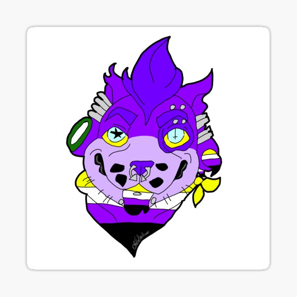 Non-binary Pride Rex Sticker