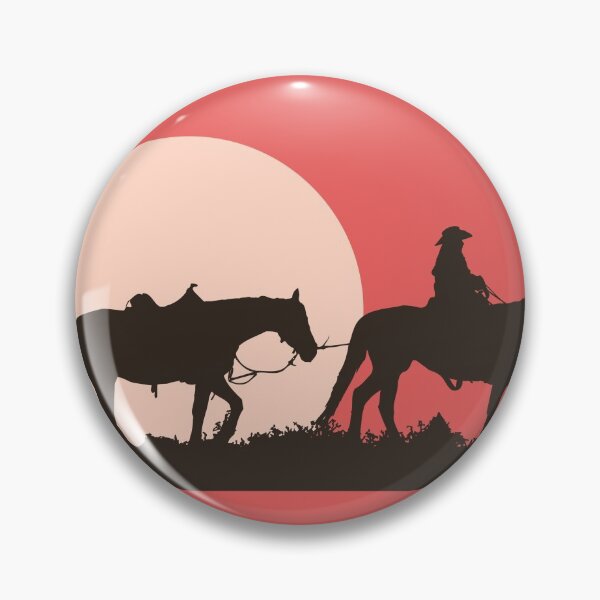 Item preview, Cowboy and horses before a setting sun. designed and sold by funnyteesactive.