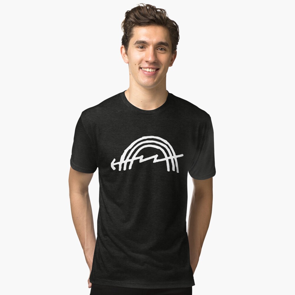 Vista previa del artículo con la obra «Camiseta de tejido mixto», diseñado y vendido por SpaceDogLaika.