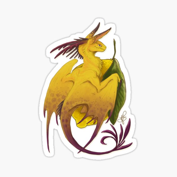 Lemon Dragon Sticker