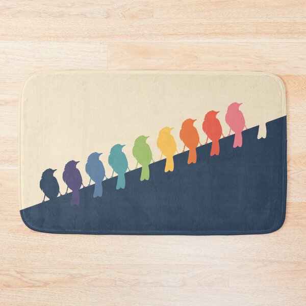 Item preview, Rainbow Graphic Birds on a wire designed and sold by Davida Fernandez.