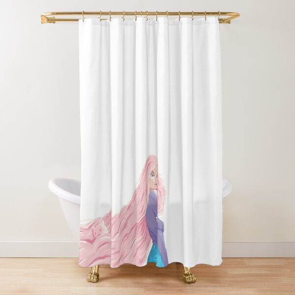 Cloud Girl Shower Curtain