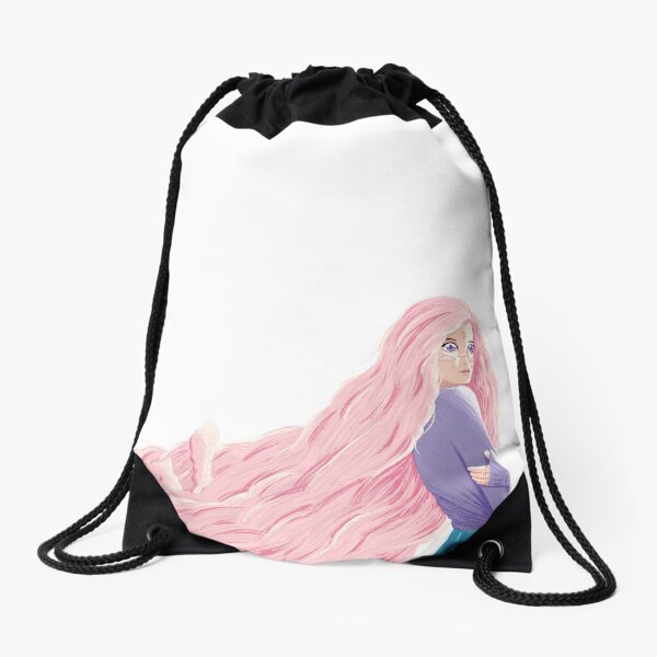 Cloud Girl Drawstring Bag