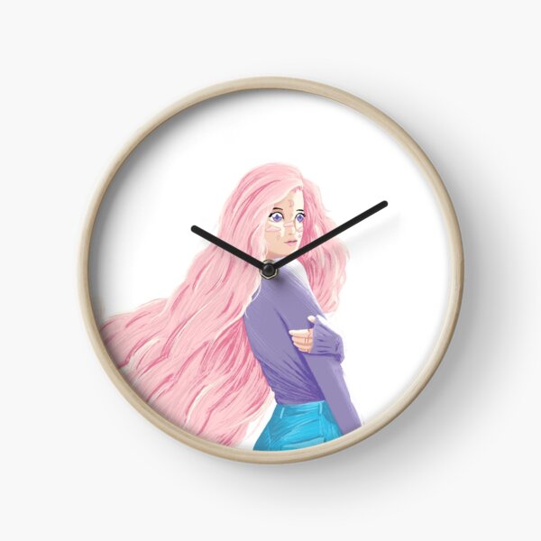 Cloud Girl Clock