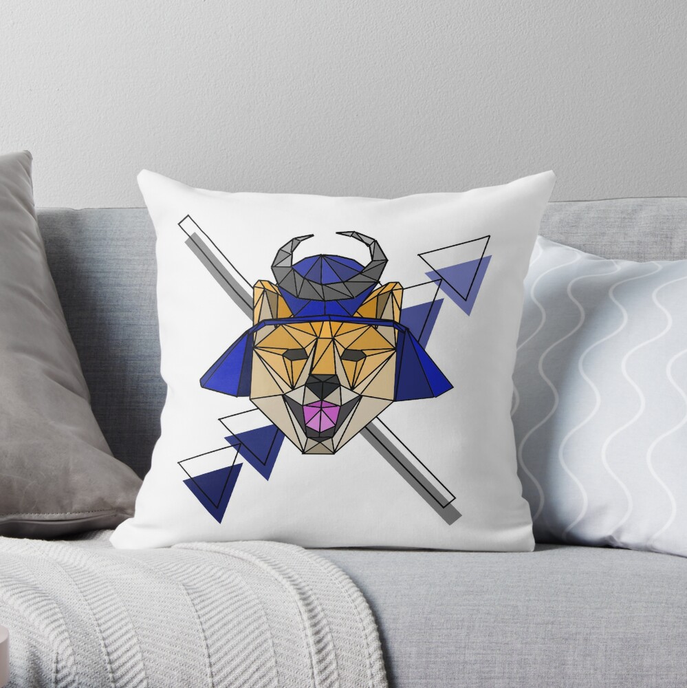 shiba throw pillow