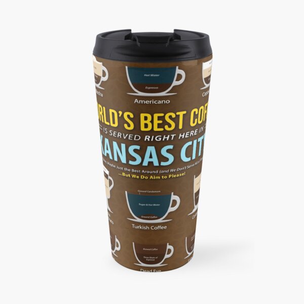 Kansas City, Missouri, United States of America, USA Coffee Types Chart Travel Mug