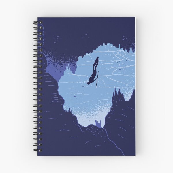 Item preview, Cool Free Diver Going Into the Deep Ocean designed and sold by CoolSilhouettes.