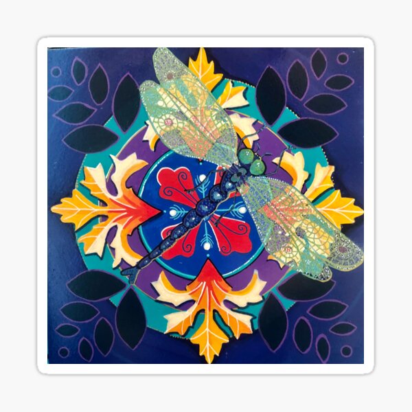 Dragonfly Mandala 1.0 Sticker