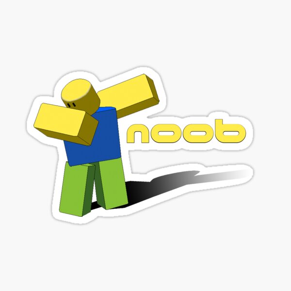 Lil roblox noob Sticker for Sale by Gummybearzz
