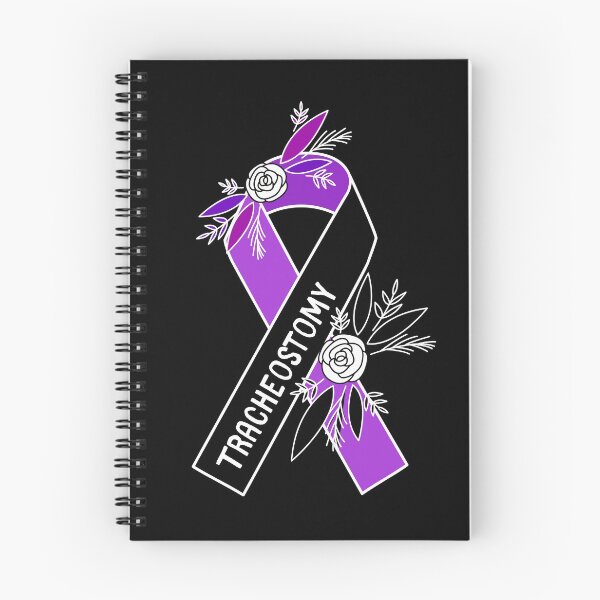 Item preview, Tracheostomy Awareness Ribbon Purple Black designed and sold by lozo828.