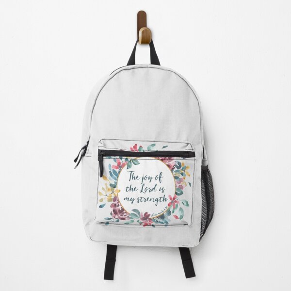 Item preview, The Joy of the Lord | Bible Verse | Floral Watercolor designed and sold by PraiseQuotes.