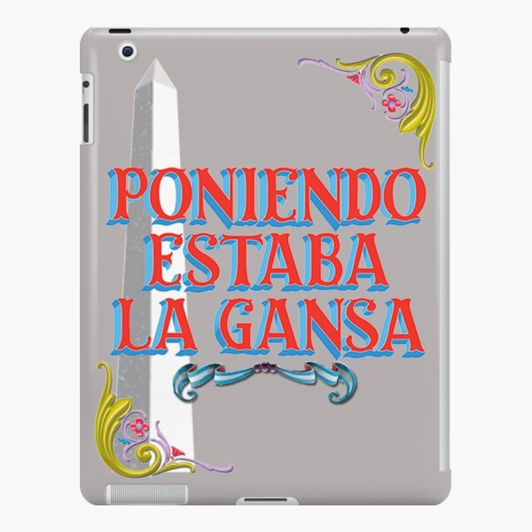 Funda y vinilo para iPad «Camiseta Frases Argentinas La Chancha Y Los  Veinte English Grey» de Fharaku | Redbubble