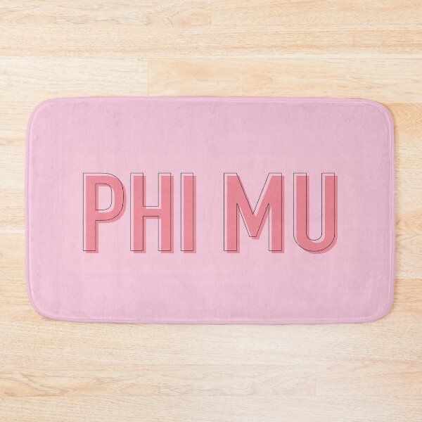 Item preview, PHI MU PINK OUTLINE designed and sold by Stickers by SoSrat.