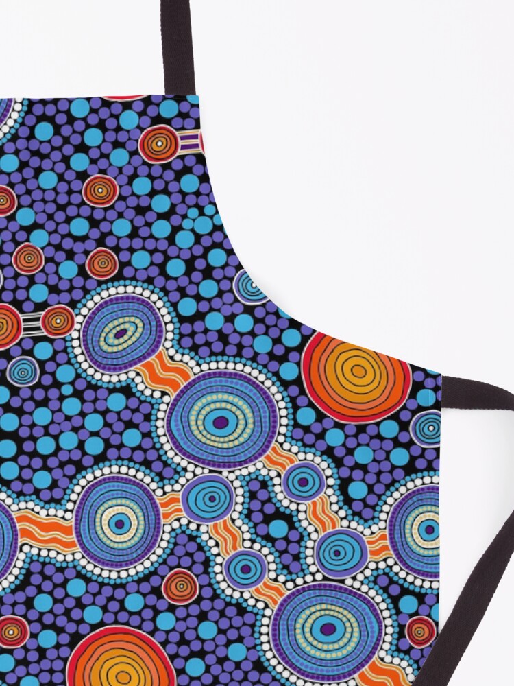 Alternate view of Authentic Aboriginal Art - The Journey Blue Apron