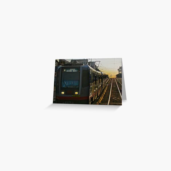 N Judah Ocean Beach Greeting Card