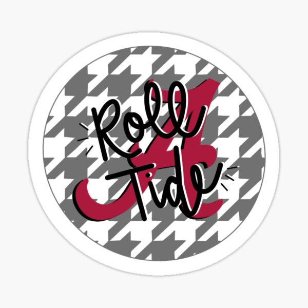 Alabama Roll Tide Houndstooth Sticker
