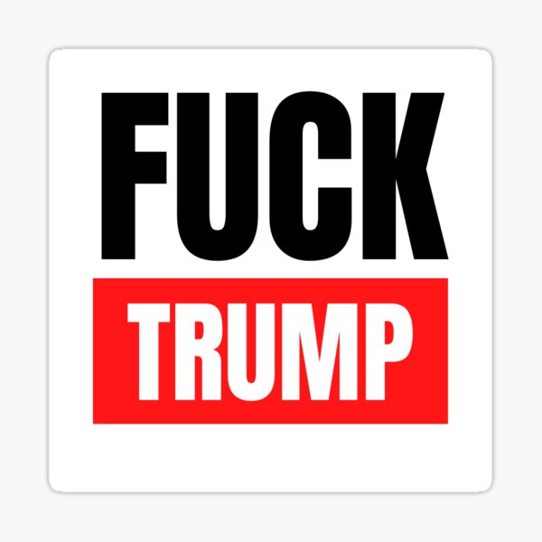 Vista previa del artículo con la obra «A la mierda Trump», diseñado y vendido por Sowu.
