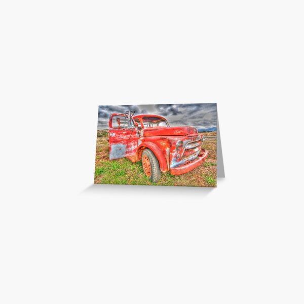 Rusty Dodge Pickup Truck Greeting Card