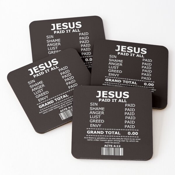 Item preview, Jesus Paid It All Salvation Christian designed and sold by jetset201.