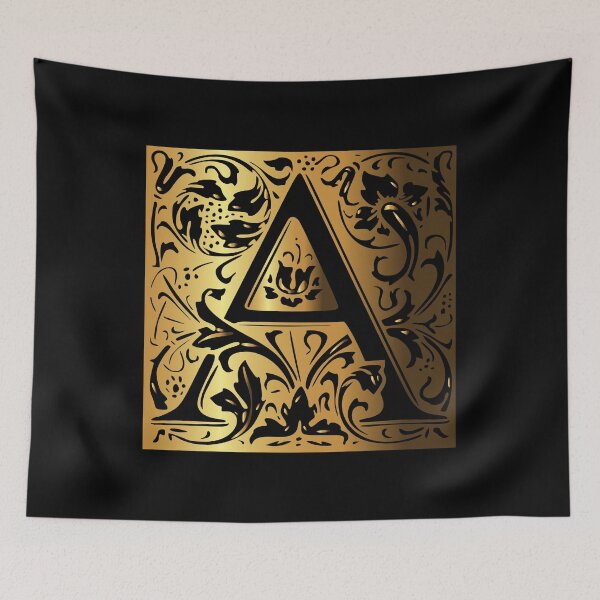 Item preview, The Letter A Beautiful floral bouquet golden design With Amazing Ornament  designed and sold by yacine12353.