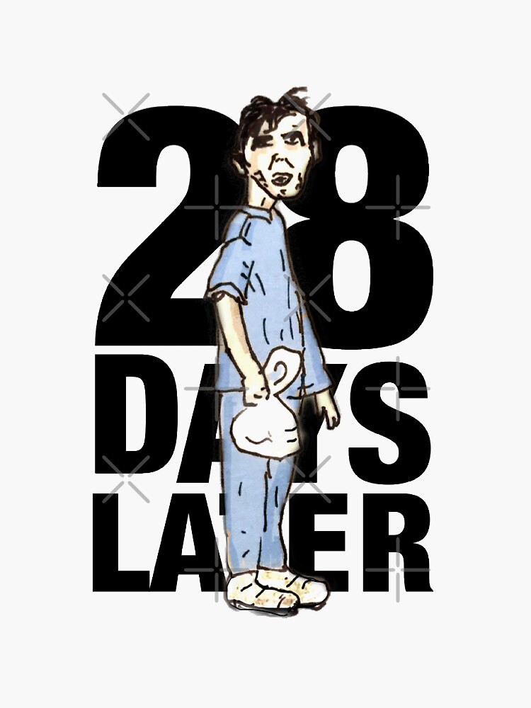 28 Days Later Sticker For Sale By Mattismatt83 Redbubble