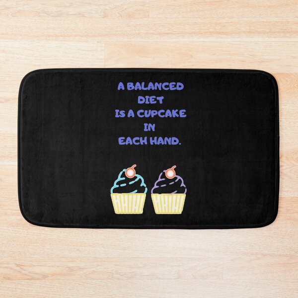 Item preview, Balanced diet is a cupcake in both hands designed and sold by Monkey204.