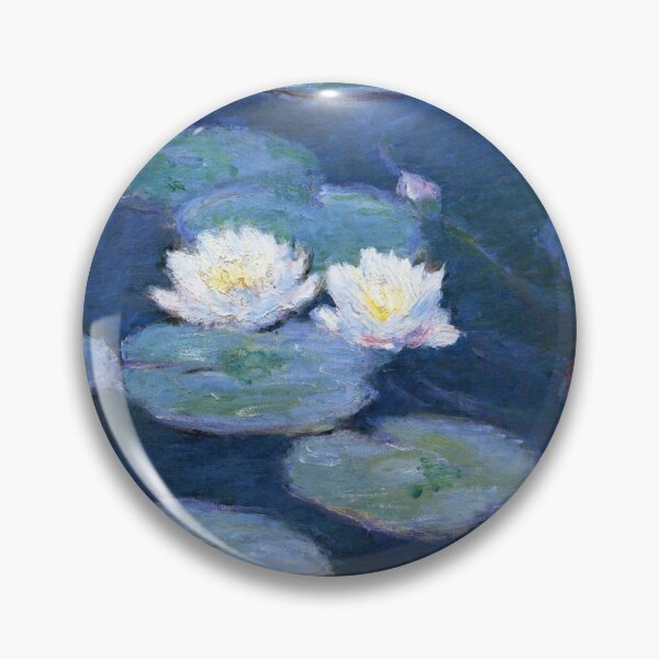 Item preview, Two Water Lilies Monet Fine Art designed and sold by Vicky Brago-Mitchell®.