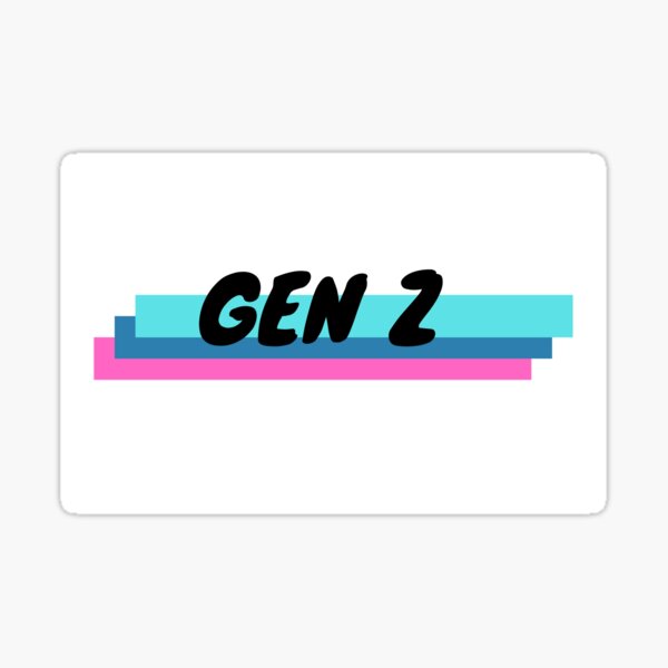 "gen z " Sticker for Sale by salmaaaly Redbubble