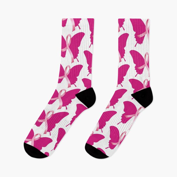 Item preview, Breast Cancer butterfly pink ribbon designed and sold by Karen Dayton.