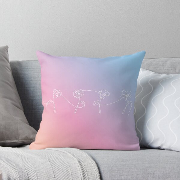 Vista previa del artículo con la obra «BTS Love Yourself Su álbum Fondo de gradiente de flores», diseñado y vendido por starkidkt.