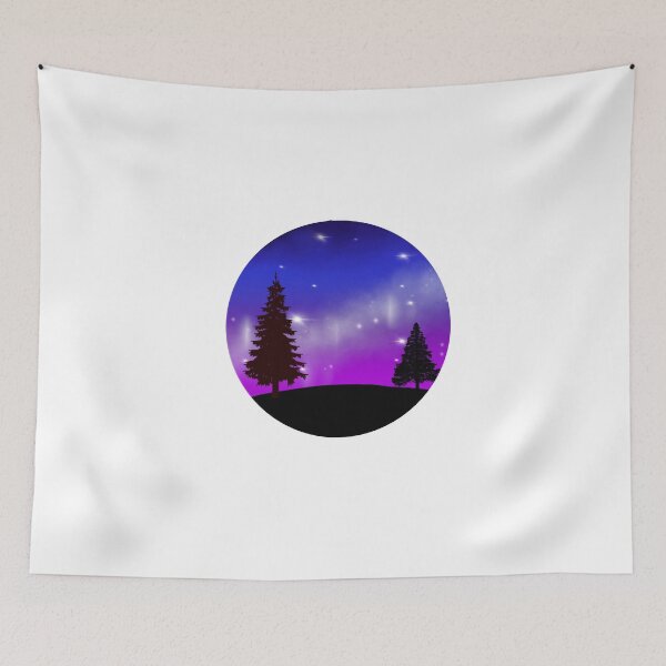 Item preview, Galaxy Skyline Tree View designed and sold by poundslettering.