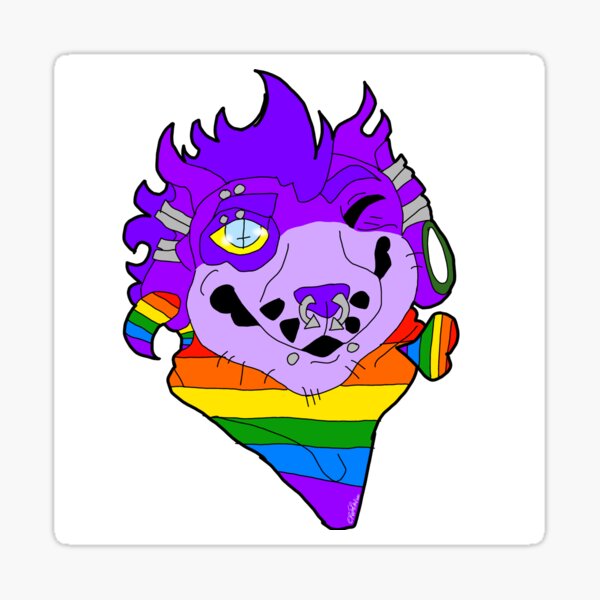 Gay pride Rex Sticker